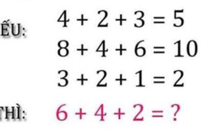 Thử sức với bài toán 6 + 4 + 2