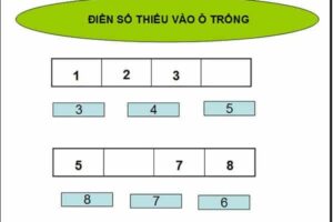 Điền số còn thiếu vào ô trống - Bài toán cho trẻ 5 tuổi