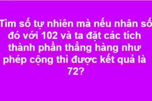 Bài toán nâng cao tìm số tự nhiên - Toán 4 lên 5