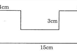 Bài toán tính diện tích miếng bìa