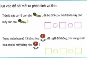 Vài bài toán phép cộng trừ trong phạm vi 20 - Toán lớp 1