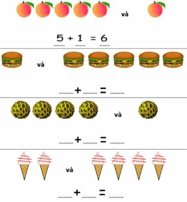 Dạy bé 5 tuổi làm phép cộng đơn giản