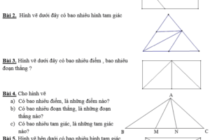 11 bài toán hình học dành cho học sinh lớp 1