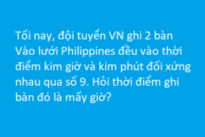 Tính thời điểm ghi bàn của đội tuyển Việt Nam AFF cup 2018