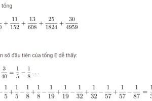 Bài toán tính tổng của học sinh lớp 5