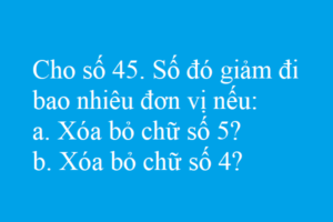 Bài toán xóa bỏ chữ số - Toán nâng cao lớp 2