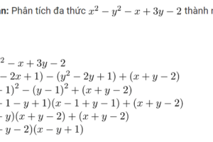 Giải bài toán phân tích đa thức thành nhân tử lớp 8