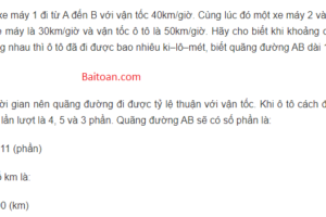 Giải bài toán chuyển động lớp 5 nâng cao