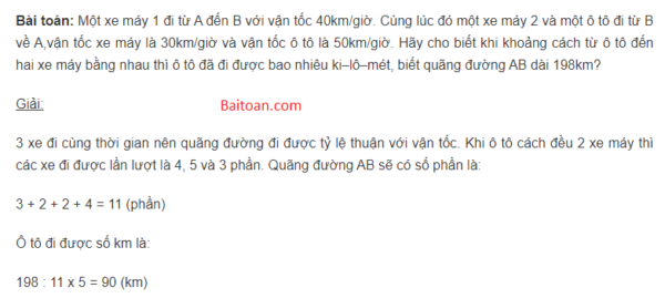 Giải bài toán chuyển động lớp 5 nâng cao