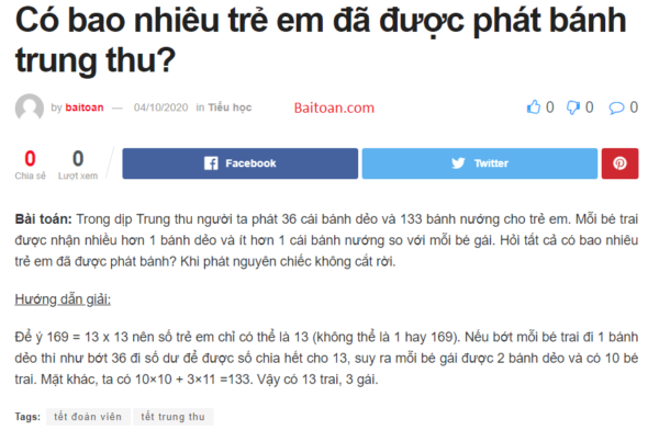 Có bao nhiêu trẻ em đã được phát bánh trung thu?